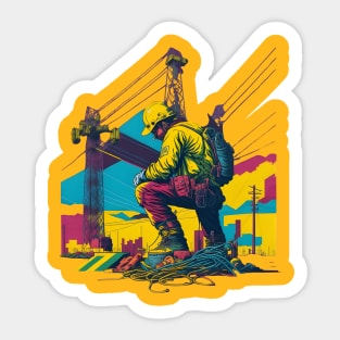 Empowered Lineman Sticker